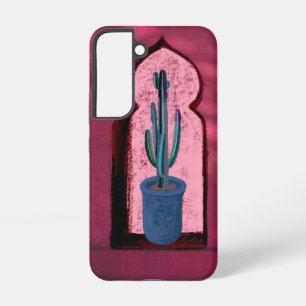 Funda Para Samsung Galaxy S22 objet_21 una ventana con un cactus