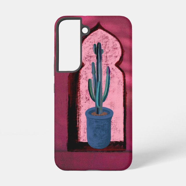 Funda Para Samsung Galaxy objet_21 una ventana con un cactus (Reverso )