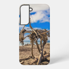 Funda Para Samsung Galaxy S22+ Obra de arte en la playa de Hokitika, Nueva Zeland