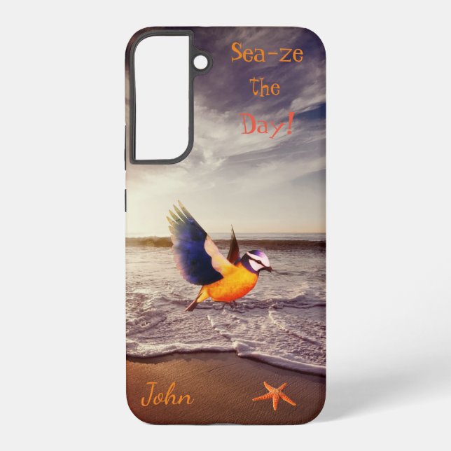Funda Para Samsung Galaxy Ocean Bird Starfish (Reverso )