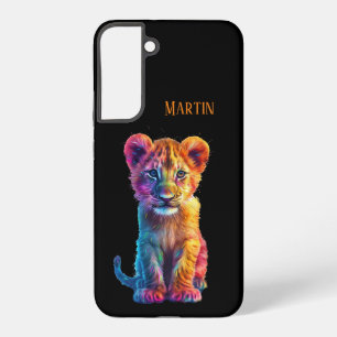 Funda Para Samsung Galaxy S22+ Oh Baby Big Cat Cub Personalizado