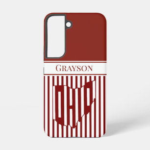Funda Para Samsung Galaxy S22 Ohio Red Stripe