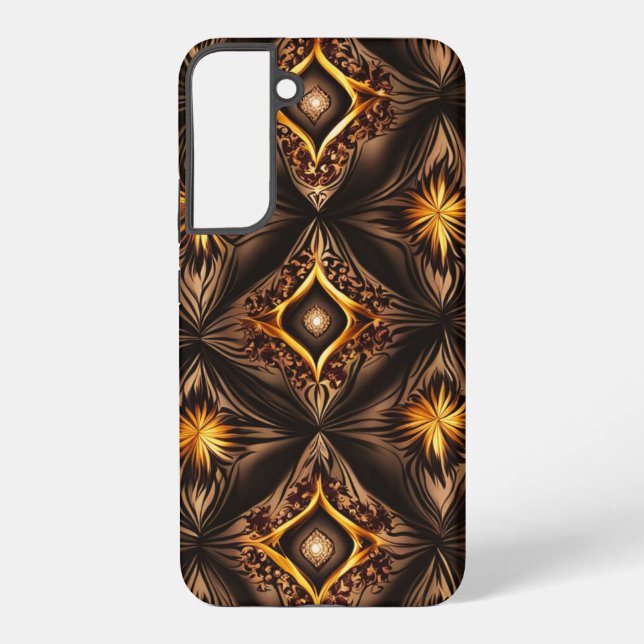 Funda Para Samsung Galaxy Ojo de oro marrón (Reverso )