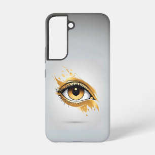 Funda Para Samsung Galaxy S22 Ojo dorado del lado derecho