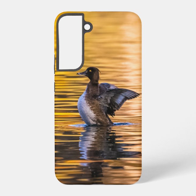 Funda Para Samsung Galaxy Ojo dorado en un lago dorado (Reverso )