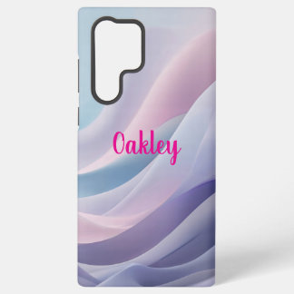 Funda Para Samsung Galaxy S22 Ultra Olas abstractas suaves pastel diseño fluido soñado