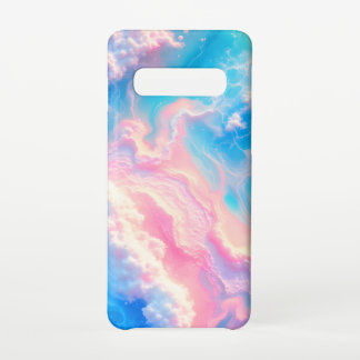Funda Para Samsung Galaxy S10 Olas de océano azul mar de verano rosa playa turqu