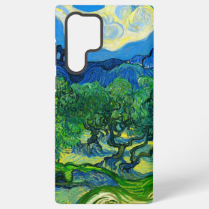Funda Para Samsung Galaxy S22 Ultra Olivos de Van Gogh en un paisaje montañoso