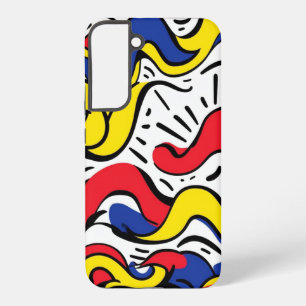 Funda Para Samsung Galaxy S22+ Ondas Primarias: Abstracto Audaz De Estilo Mondria