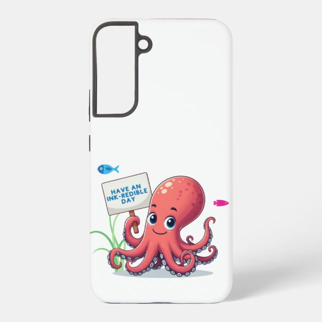Funda Para Samsung Galaxy Opulpo personalizado con pescado (Reverso )
