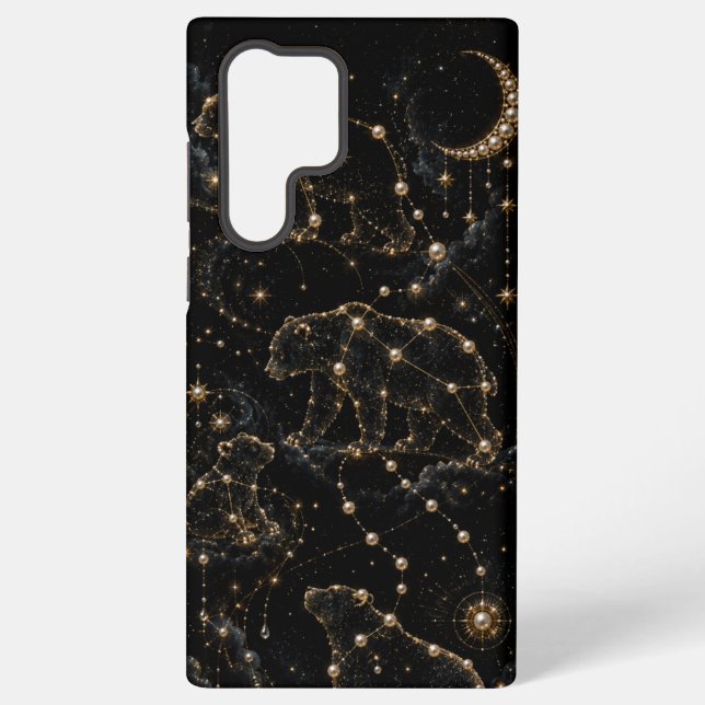 Funda Para Samsung Galaxy órbita de oso perla celestial (Reverso )