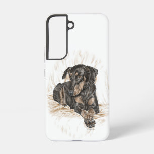 Funda Para Samsung Galaxy S22 Orejas naturales del perro Doberman