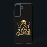 Funda Para Samsung Galaxy S21 Orgullosa tía de una clase de graduación superior<br><div class="desc">Orgullosa tía de una clase de graduados de grado superior en 2024</div>