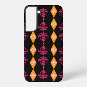 Funda Para Samsung Galaxy S22+ Ornate Damask Diamond Stripe