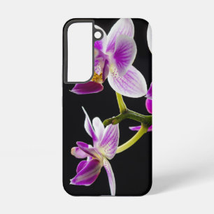 Funda Para Samsung Galaxy S22 Orquídea blanca y púrpura
