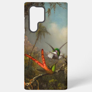 Funda Para Samsung Galaxy S22 Ultra Orquídea con dos Hummingbirds Heade