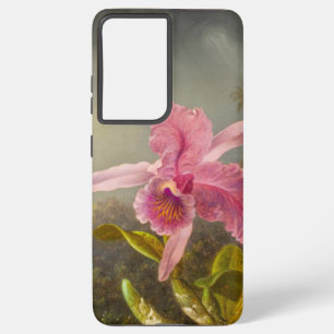 Funda Para Samsung Galaxy S21 Ultra Orquídea con dos Hummingbirds Heade
