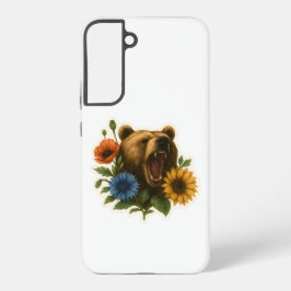 Funda Para Samsung Galaxy S22+ Oso con flores