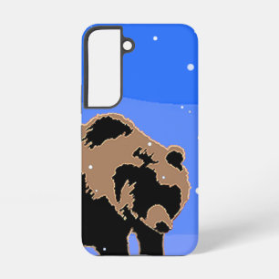 Funda Para Samsung Galaxy S22 Oso Pardo en Invierno - Arte de Vida Silvestre Ori