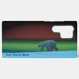 Funda Para Samsung Galaxy S22 Ultra Oso Polar de Luces Polares