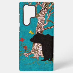 Funda Para Samsung Galaxy S22 Ultra Oso Zen y árbol enredado