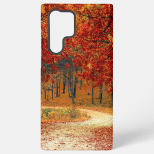 Funda Para Samsung Galaxy S22 Ultra otoño en el bosque