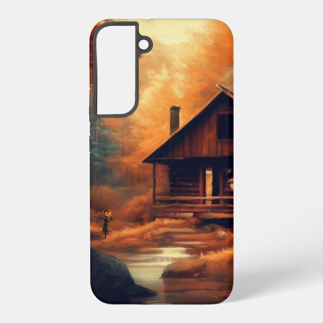 Funda Para Samsung Galaxy Otoño/otoño/Halloween/pintura rústica (Reverso )