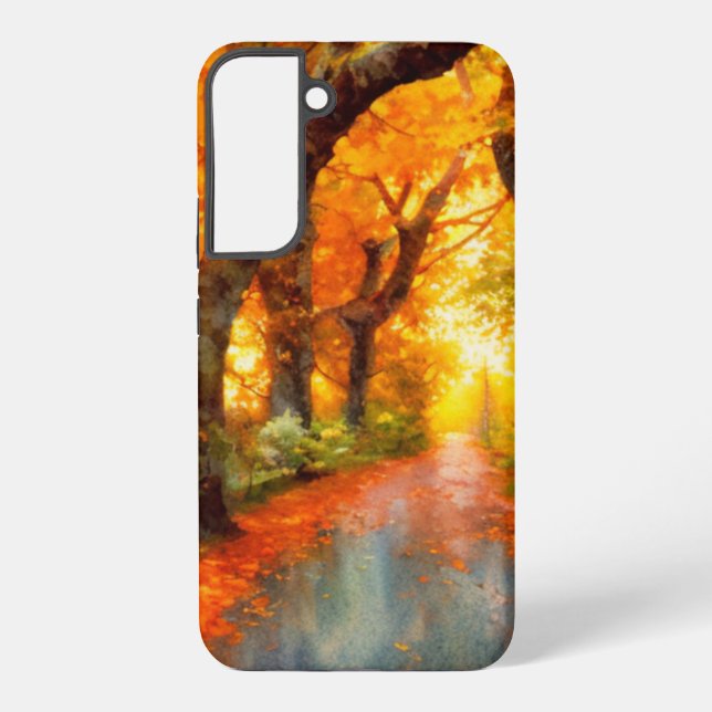 Funda Para Samsung Galaxy Otoño/otoño/hojas/naturaleza (Reverso )