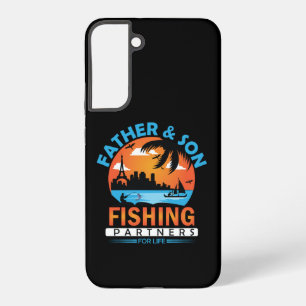 Funda Para Samsung Galaxy S22+ Padre e Hijo Compañeros de Pesca para Toda la Vida