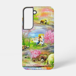 Funda Para Samsung Galaxy S22 Paisaje acuarela