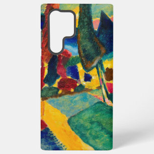 Funda Para Samsung Galaxy S22 Ultra Paisaje de Kandinsky con dos álamos