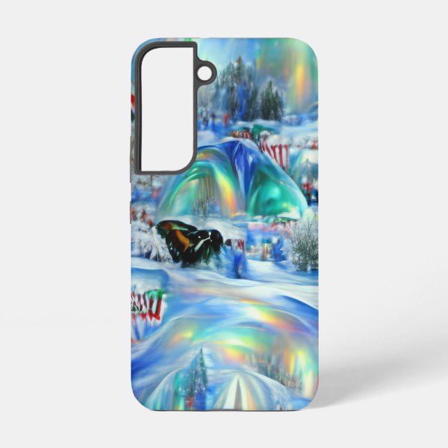 Funda Para Samsung Galaxy Paisaje invernal (Reverso )