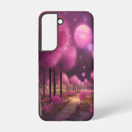 Funda Para Samsung Galaxy S22 Paisaje nocturno rosado de ensueño