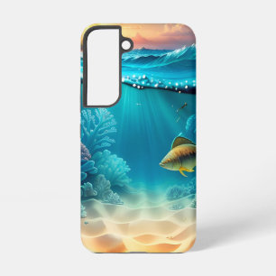 Funda Para Samsung Galaxy S22 Paisaje submarino tropical