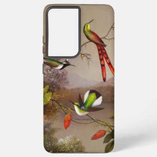 Funda Para Samsung Galaxy S21 Ultra Paisaje tropical con 10 Hummingbirds Heade