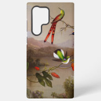 Paisaje tropical con 10 Hummingbirds Heade