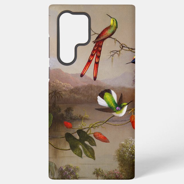 Funda Para Samsung Galaxy Paisaje tropical con 10 Hummingbirds Heade (Reverso )