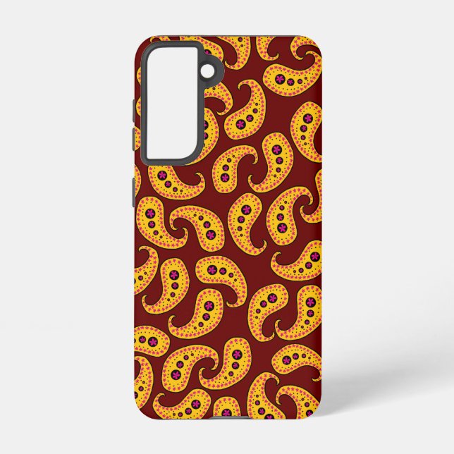 Funda Para Samsung Galaxy Paisleys (Reverso )