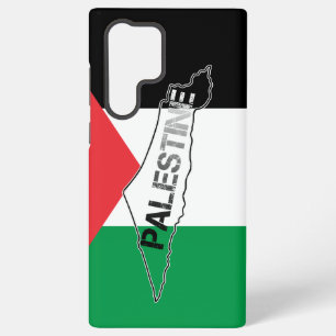 Funda Para Samsung Galaxy S22 Ultra Palestina Libre Mapa de Palestina en la Bandera de