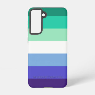 Funda Para Samsung Galaxy S21 Paleta de la bandera de hombres gays trans-inclusi