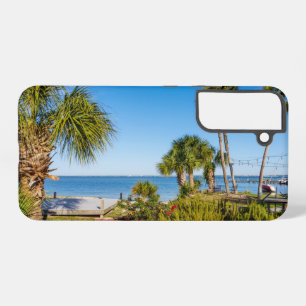 Funda Para Samsung Galaxy S22+ Palm Trees Bayside Morning Estuche para teléfono S