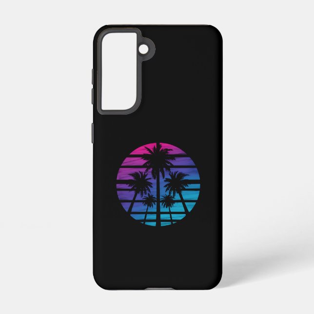 Funda Para Samsung Galaxy Palmera Playa Hawaiana Vacaciones de Verano (Reverso )