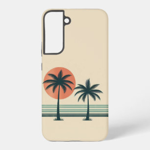 Funda Para Samsung Galaxy S22+ Palmera tropical retro/vintage