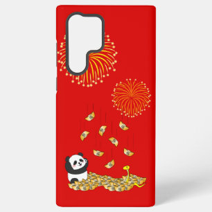 Funda Para Samsung Galaxy S22 Ultra Panda del Año Nuevo Chino de la Serpiente 2025