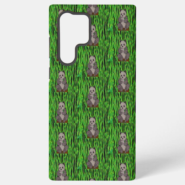Funda Para Samsung Galaxy Panda (patrón) - Caso Samsung (Reverso )
