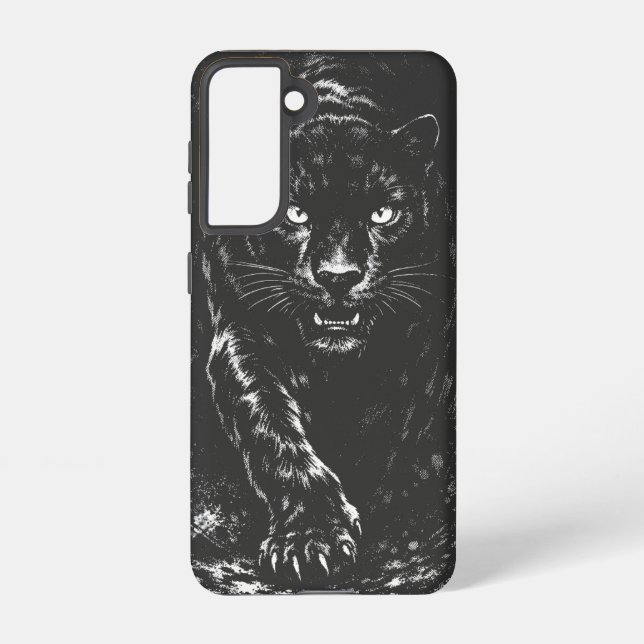 Funda Para Samsung Galaxy Pantera Negra — por BurnsInHell (Reverso )