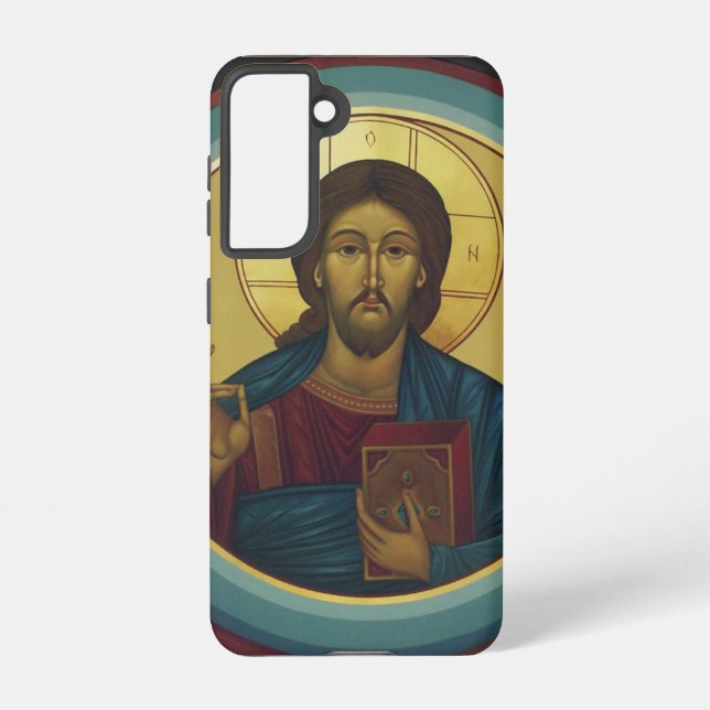 Funda Para Samsung Galaxy Pantocrador de Jesucristo (Reverso )