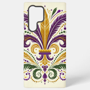 Funda Para Samsung Galaxy S22 Ultra Pañuelos de lis amarillo, violeta verde