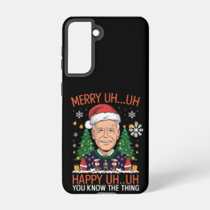 Funda Para Samsung Galaxy S21 Papá Noel Divertido Joe Biden Feliz Uh Uh Navidad 