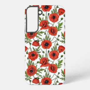 Funda Para Samsung Galaxy S22+ Papas rojas y verdes en blanco